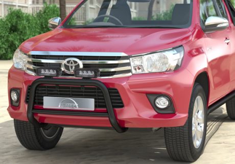 Toyota Hilux (2016-) – Antec Godkjent Frontbøyle m/tverrør og Lazer lyspakke